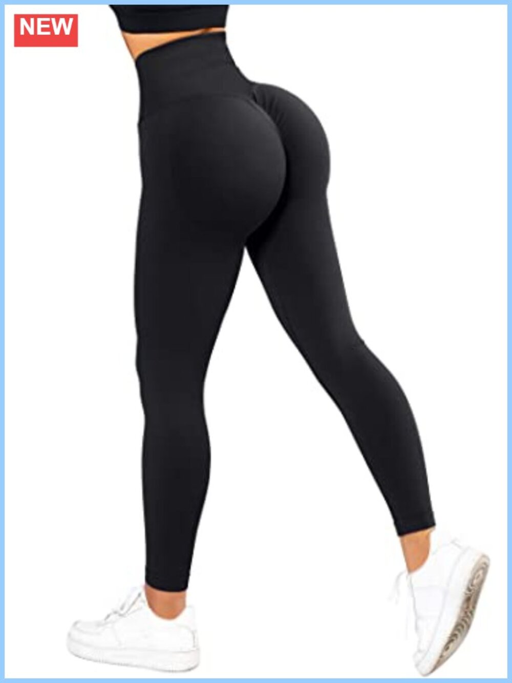 High Waist Tummy Control Leggings Ruched Butt Lift Yoga Pants Workout Tights